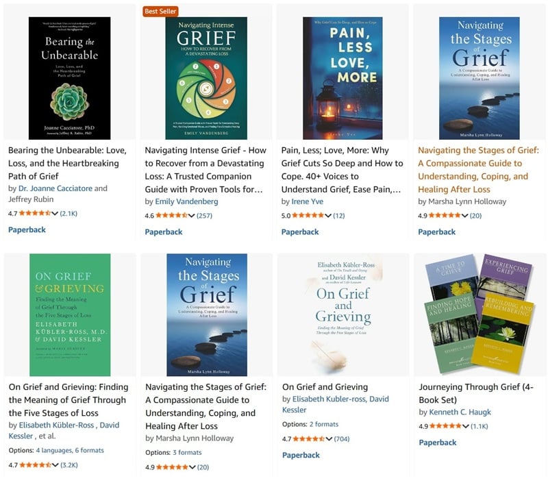 books of grieving sale