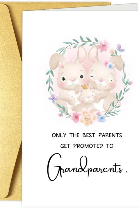 Funny Baby Shower Congratulation Card for New Grandparents