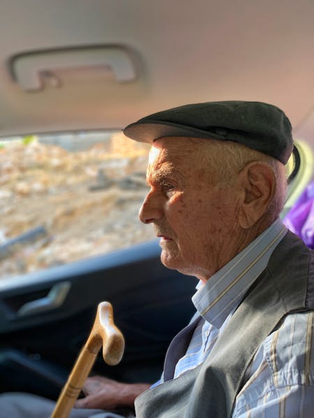 senior in car not driving