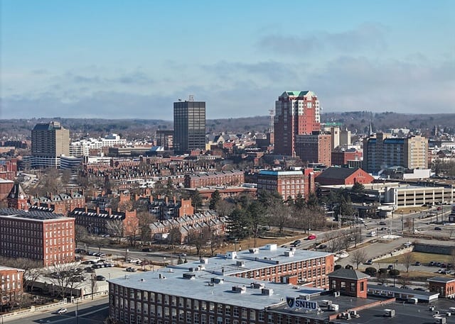 Manchester New Hampshire skyline