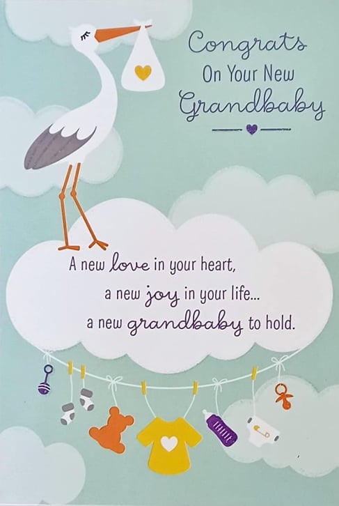 new grandparents congratulations card
