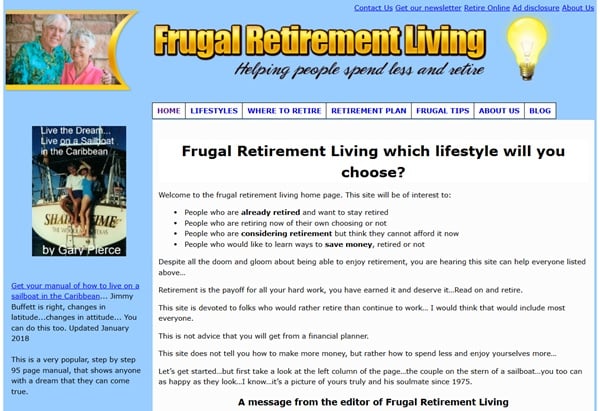 frugal retirement living