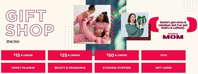 kohls gift shop now