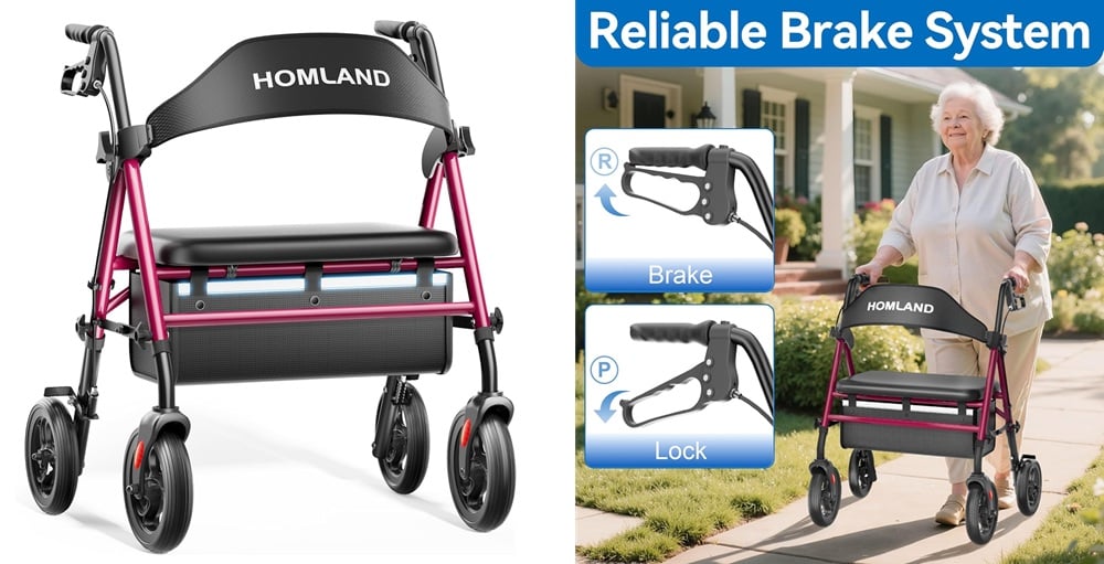 HOMLAND Bariatric Walkers for Seniors