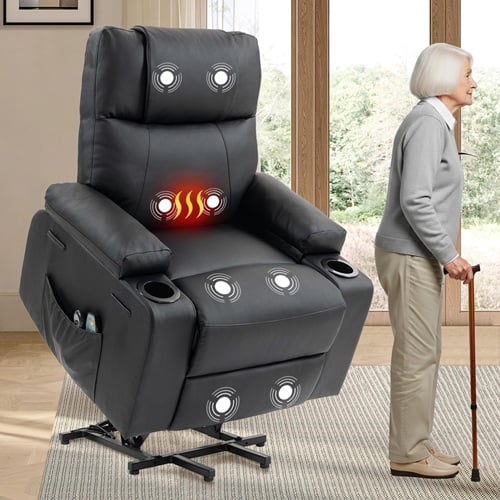 BRTHORY Power Lift Recliner Sofa Chair