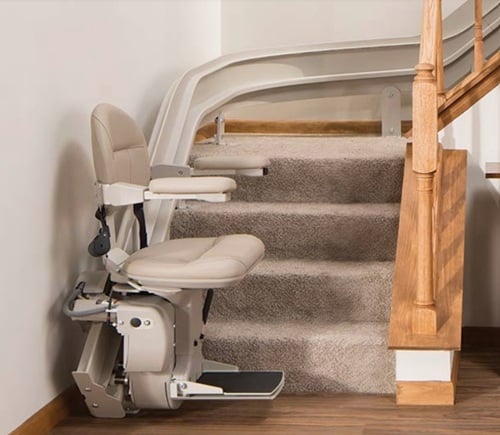 Bruno Elite indoor curved stair lift