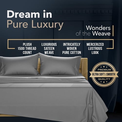 TEXAS LINEN CO Egyptian Cotton Sheets Set