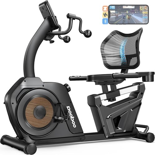pooboo recumbent exercise bike