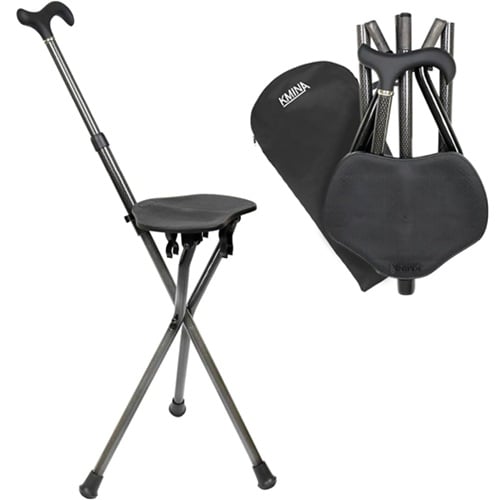 KMINA Cane with Seat Folding Lightweight
