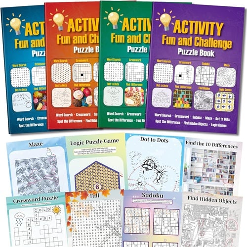 elfew 4 pack activity book for adults