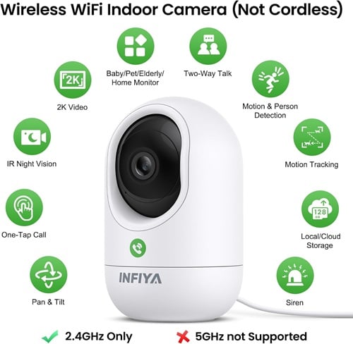 INFIYA 2K Security Camera