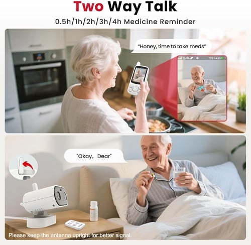 CallToU 2-Way Talk Baby Monitors for Elderly